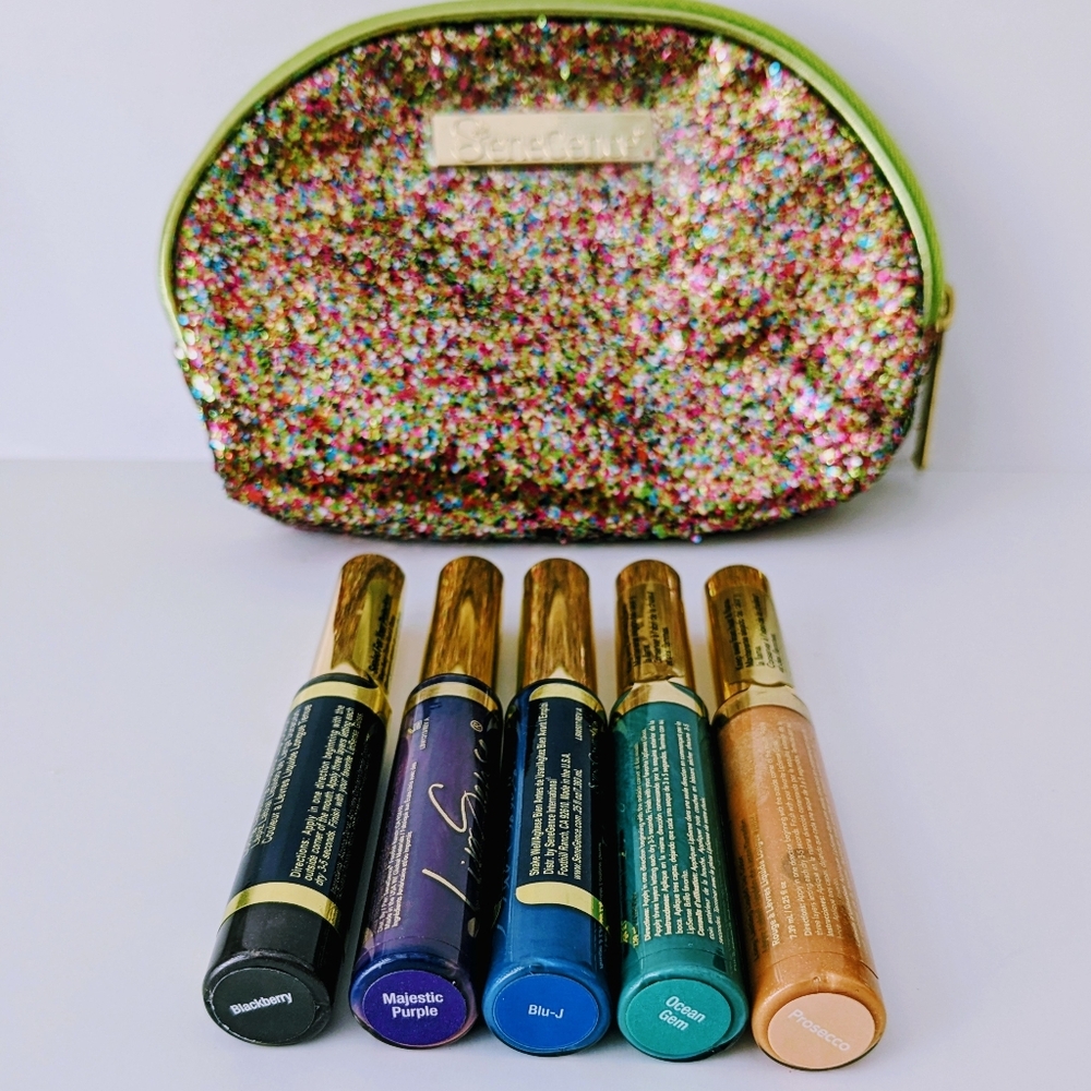 LipSense Party & Costume Collection (5 colours+1 Gloss) With Glitter Bag